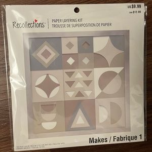 Paper layering kit - geometric designs